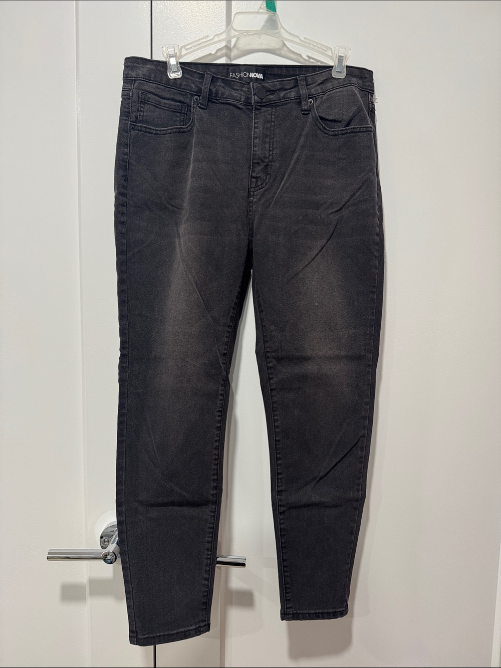 Fashion Nova Men's Charcoal Skinny Jeans